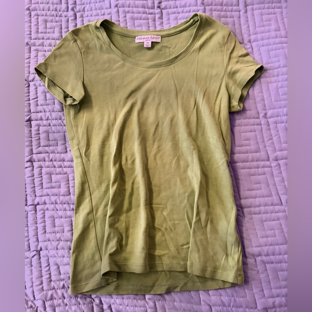 Olive Green Short Sleeve Tee